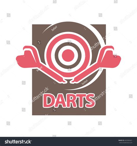 Darts Club Vector Logo Template Dartboard Stock Vector (Royalty Free ...