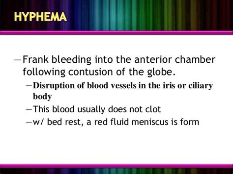 Hyphema, Basic Information