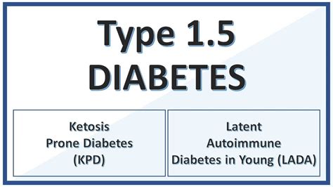 Type 1.5 Diabetes Mellitus | LADA | KPD | - YouTube