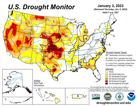 U.S. Drought: Weekly Report for January 3, 2023 | National Centers for Environmental Information ...