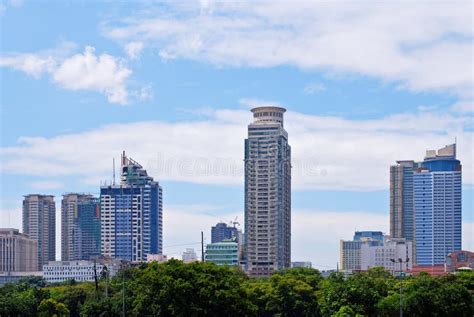 Metro Manila City Philippines Skyline Stock Photo - Image of beautiful ...