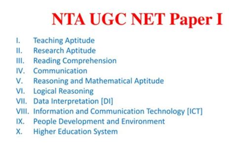 NTA UGC NET Paper 1 Syllabus Check here 2021 & 2022 Detailed | Syllabus ...