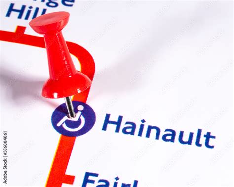 Hainault Station on a London Underground Map Stock Photo | Adobe Stock