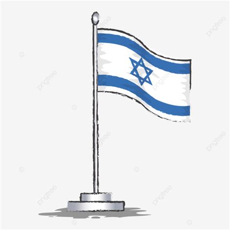 Israel Flag Vector Illustration, Symbol, Israel Flag, Israel PNG and ...