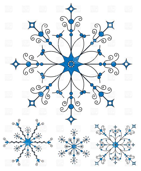 Snowflake Pattern Vector at Vectorified.com | Collection of Snowflake ...