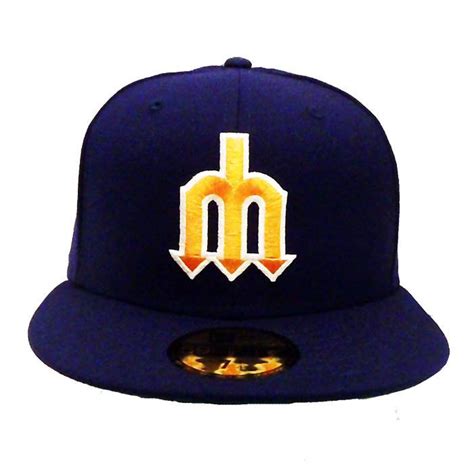 Men's Seattle Mariners Classic PLAIN Trident New Era Blue 59FIFTY ...