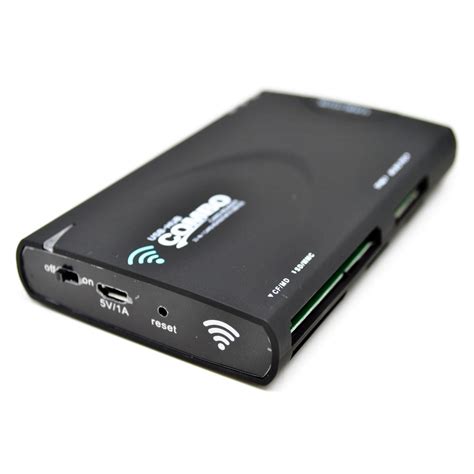 Multifunction Wireless Card Reader with Wi-Fi and USB Hub - WDM-X5 - Black - JakartaNotebook.com