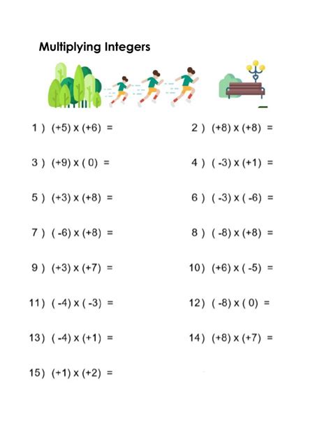 Worksheets On Multiplication Of Integers - Printable Worksheets