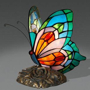 Vintage Stained Glass Resin Base Tiffany Butterfly Lamp in 2021 | Butterfly lamp, Glass ...