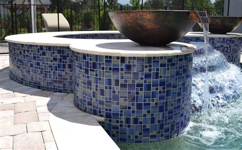 Making A Splash With Glass Pool Tiles - Home Tile Ideas