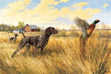 (39) Одноклассники | Hunting painting, Hunting art, German shorthair