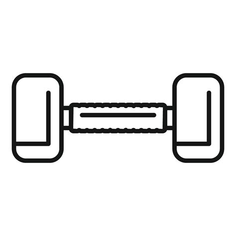 Black and white dumbbell icon 46039679 Vector Art at Vecteezy