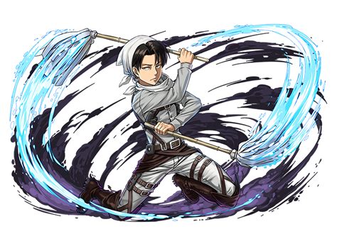 Levi Ackerman (Cleaning)render[Puzzle and Dragons] by Maxiuchiha22 on DeviantArt