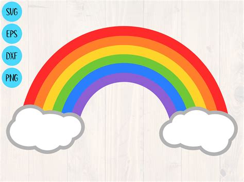 Rainbow Clipart is the Perfect Rainbow Svg for Any | Etsy