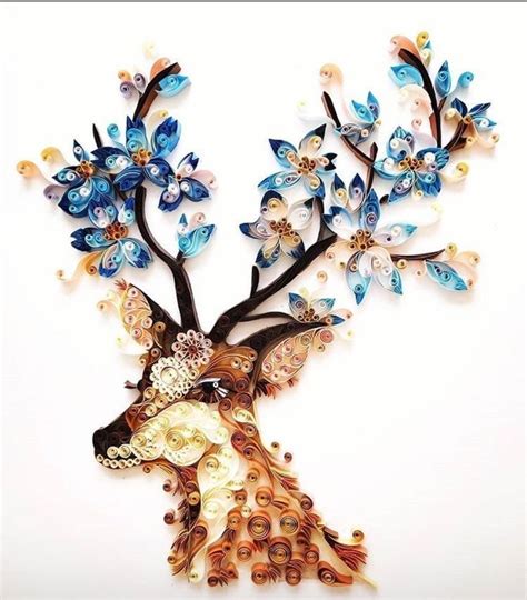 Nature Deer | Paper quilling designs, Quilling paper craft, Quilling images