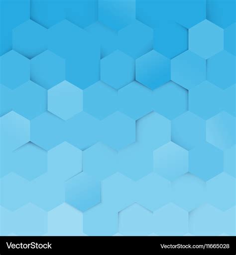 Abstract blue and white hexagon pattern background