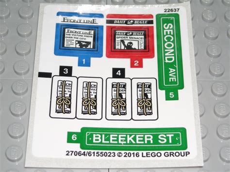 LEGO CITY STREET CORNER Stickers Decals Signs/Newspapers/News Stands 76058 | eBay