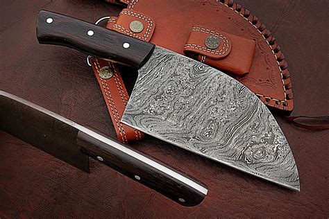 handmade-damascus-steel-cleaver-knife-cl-01-1 | eSaleKnives