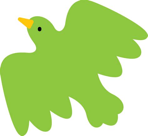 Green Bird Clipart