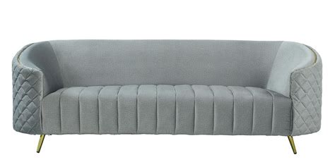 Buy Valencia Velvet 3 Seater Sofa in Grey Colour at 29% OFF by Vittoria ...