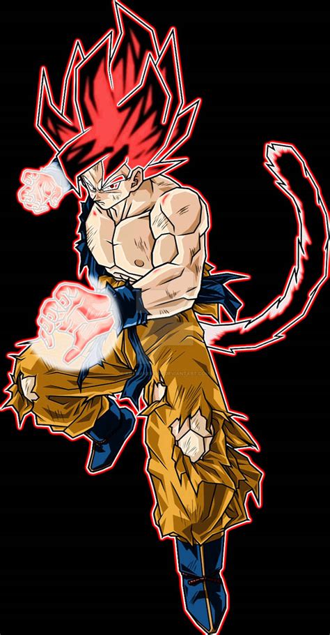 Kaioken X100 Goku by ARTMAKER1936 on DeviantArt