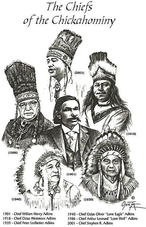 the chiefs of the Chickahominy tribe of Virginia... | North american tribes, Native american ...