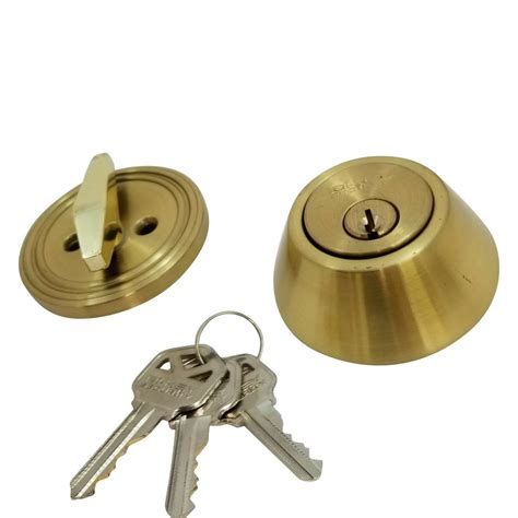 New DeadBolt Lock Entry Keyed Cylinder 3 Key Exterior Interior Kw1 ...