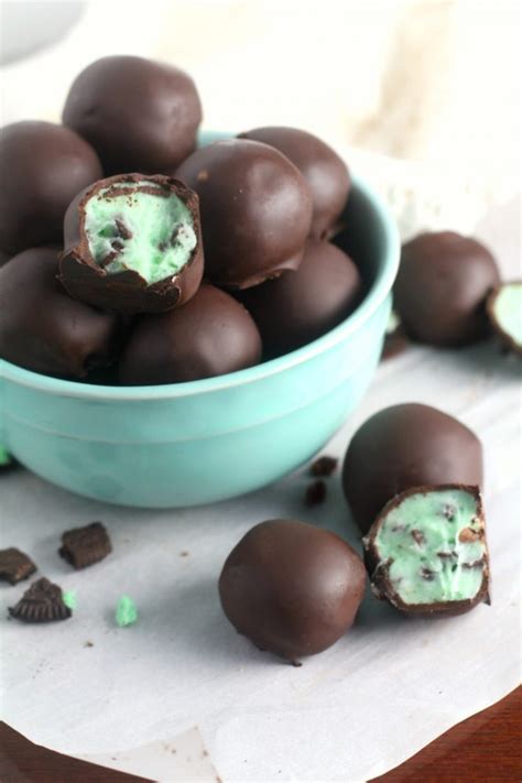 Mint Chocolate Chip Truffles - Chocolate With Grace