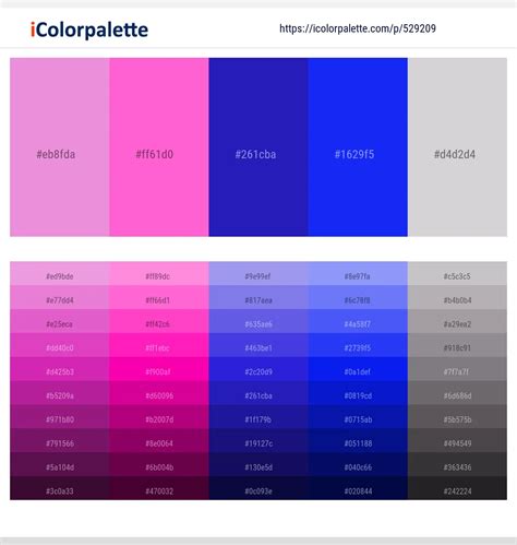 Cool Blue Purple And Pink Color Palette 2023 - vrogue.co