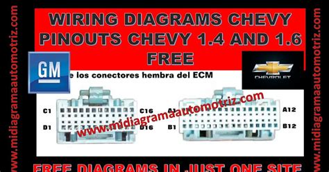 WIRING DIAGRAM CHEVY 1.4 , 1.6 || PINOUTS CHEVY TBI MPFI 1.4 & 1.6