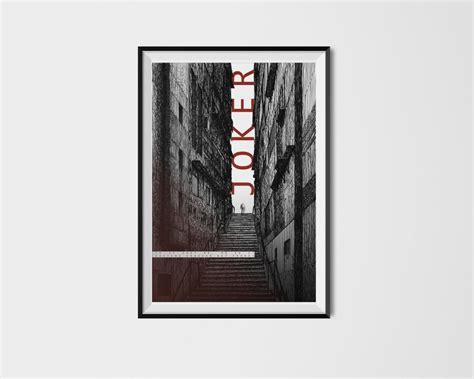 Joker Movie Poster Joaquin Phoenix Stairs Scene Quote - Etsy