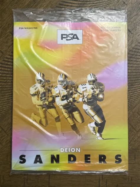 PSA MAGAZINE DECEMBER 2023 Coach Prime Deion Sanders Gold Football Cover Cowboys $20.37 ...