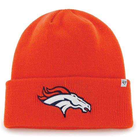 Men's '47 Orange Denver Broncos Secondary Basic Cuffed Knit Hat - OSFA ...