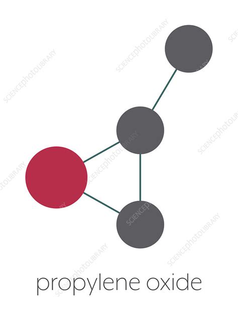 Propylene oxide molecule - Stock Image - C045/7946 - Science Photo Library