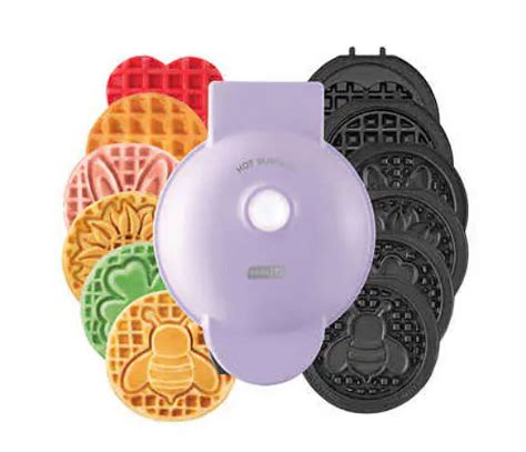 Dash Multi-Plate Mini Waffle Maker with Removable Plates (Spring ...