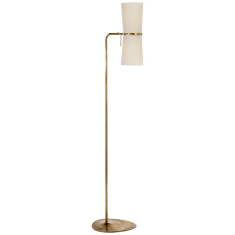 Metal Floor Lamp with Curved Neck – English Country Home