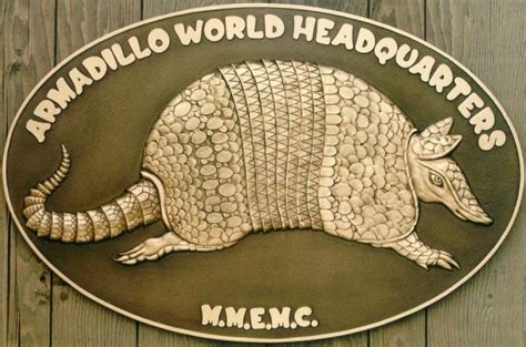 Bronze Identification Plaque - Armadillo World Headquarters | Matthews ...