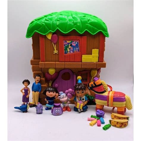 Mattel | Toys | Dora The Explorer Lets Go Adventure Treehouse Playset ...