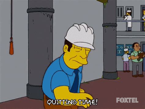 #Simpsons #Quittingtime GIF by Foxtel - Find & Share on GIPHY