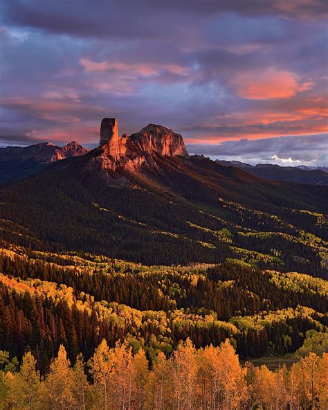 Chimney Rock Sunset Photograph by Mei Xu - Pixels