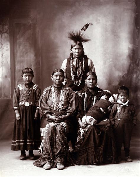 Native American Family, Original Title Photograph by Everett