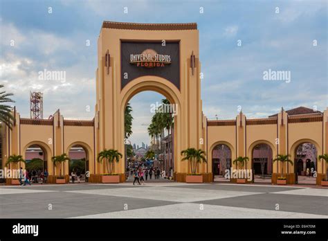 Entrance to Universal Studios theme park in Orlando, Florida Stock ...