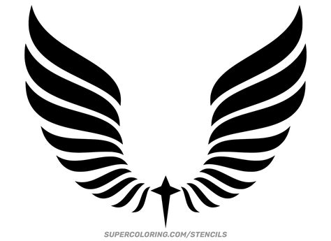 Wings Stencil | Free Printable Papercraft Templates