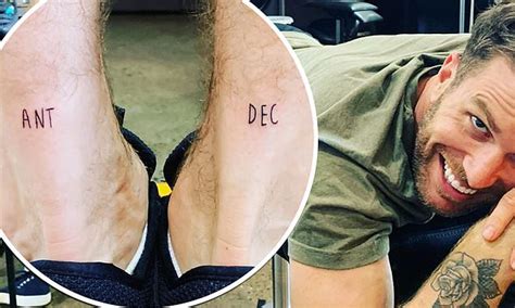 Joel Dommett stuns I'm A Celebrity fans by revealing Ant and Dec TATTOOS on his legs | Daily ...