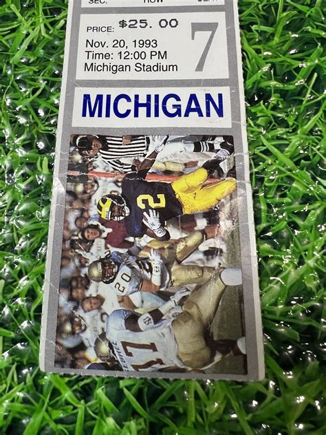 Michigan vs Ohio State Nov 20, 1993 Rivalry Game Ticket STUB | eBay