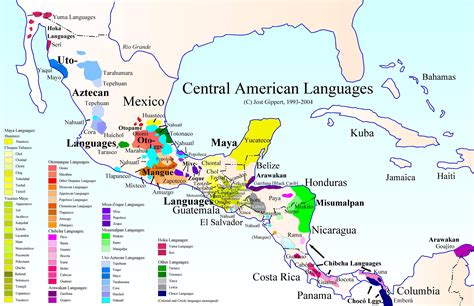 Indigenous Language Map of Central America [OC] [5936x3840] : MapPorn