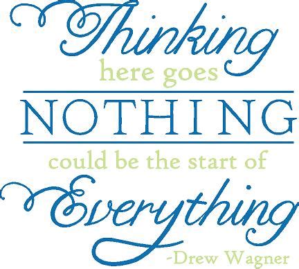 Here Goes Nothing Wall Decal - Trading Phrases