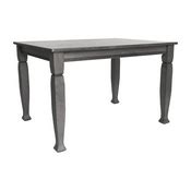 Grace 47" Solid Wood Dining Table with Turned Wooden Legs, Commercial Grade Heavy Duty Rectangle ...
