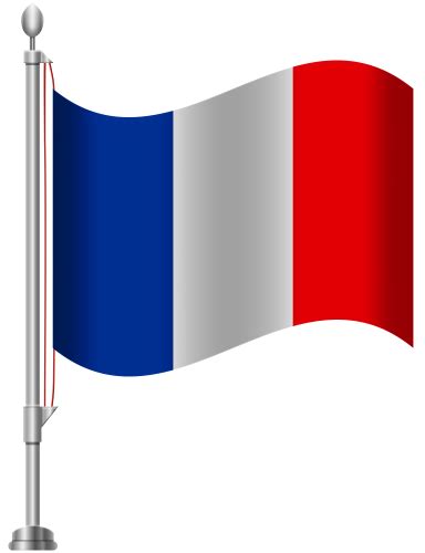 the flag of france waving in the wind