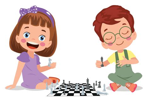 Cartoon Character Playing Chess Game 15276792 Vector Art at Vecteezy